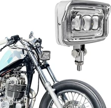 Motorcycle Headlight Square Led Headlamp Visor High Low Beam Bright for Harley