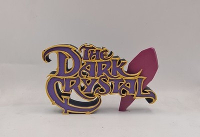 1982 Jim Henson's The Dark Crystal Sign Logo Desk Shelf Art