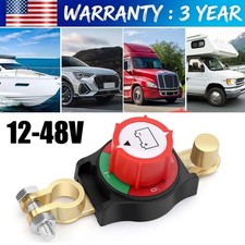 Battery Disconnect  Top Post Kill Switch 12V-48V Heavy Duty Shut Off For Car RV