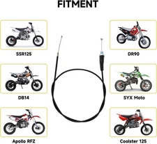 HIAORS 35.43" Throttle Cable for 50cc 70cc 90cc 110cc 125cc SSR Tao Tao DB14 DB1