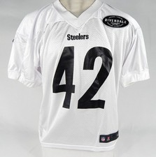 2019 Pittsburgh Steelers Ralph Webb #42 Game Issued White Practice Jersey 48 8