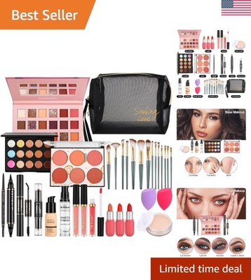 High-Quality Travel Makeup Kit: Eyeshadow, Lipstick & More for All Styles