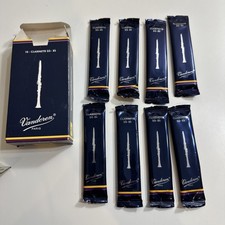 Vandoren Paris Clarinet  Bb Reeds 2 1/2 - Partial Box, 8 new sealed, CR1025