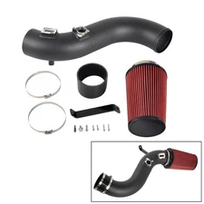 For 13-16 GMC Chevy 6.6 6.6L Duramax 4" Black Cold Air Intake Air Filter Kit