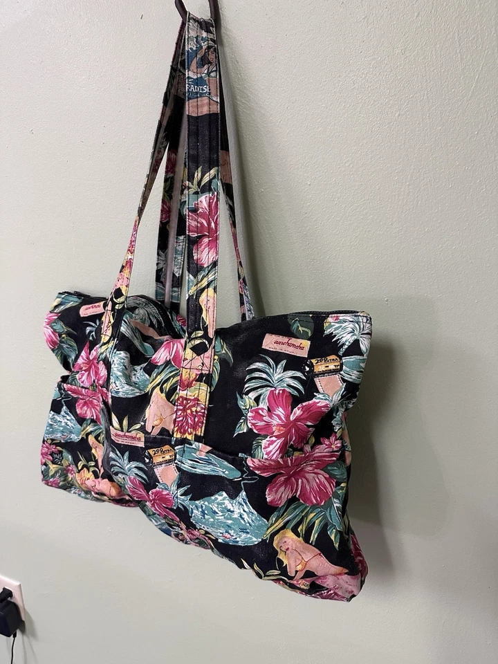 Bolso de Mano Nicole Miller de Lona con Cremallera Completa Negro Foto 2 de 4