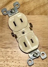 New Leviton 15 Amp, 125 Volt, Duplex Receptacle, Residential Grade, Non-Grounded