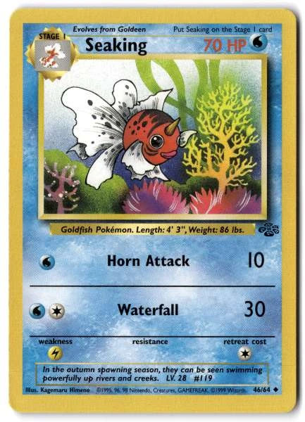 Seaking 46/64 Jungle Uncommon NM Pokemon TCG
