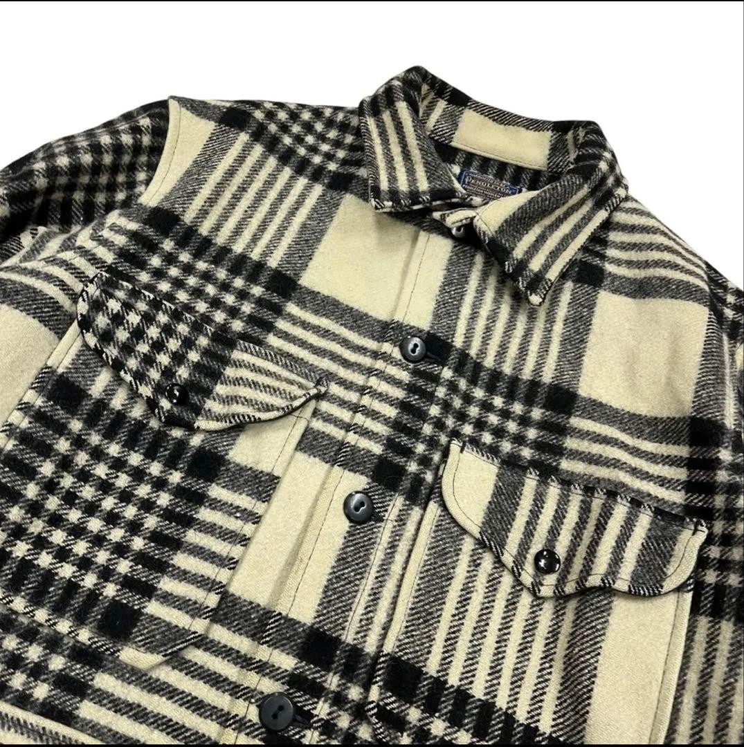 Pendleton 60s Wool Jacket Check Pattern Made in U… - image 4