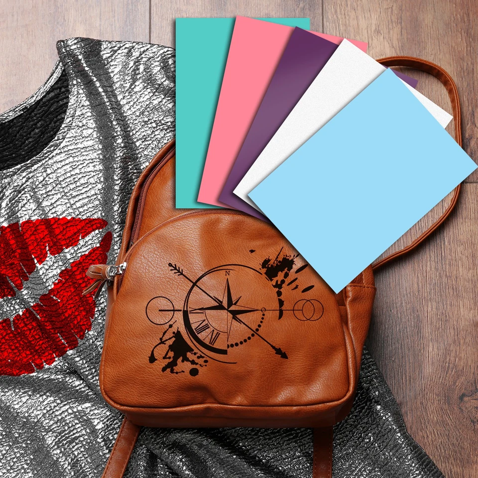 Poli-Tape Tubitherm Flock Folie Din A4 Bogen 30x20cm Textil Plotter Bügelfolie - Bild 4 von 4