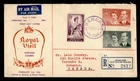 DR WHO 1954 AUSTRALIA FDC QEII VOYAL VISIT COMBO ABERDARE M81899