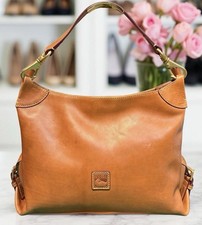 Dooney Bourke Natural Brown Florentine Leather Medium Hobo Sac Shoulder Bag