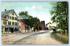 1911 New Haven Connecticut Postcard Four Corners Exterior View Building Posted