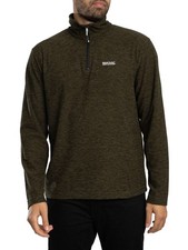 Regatta Men's Thompson Marl Half Zip Fleece, Green
