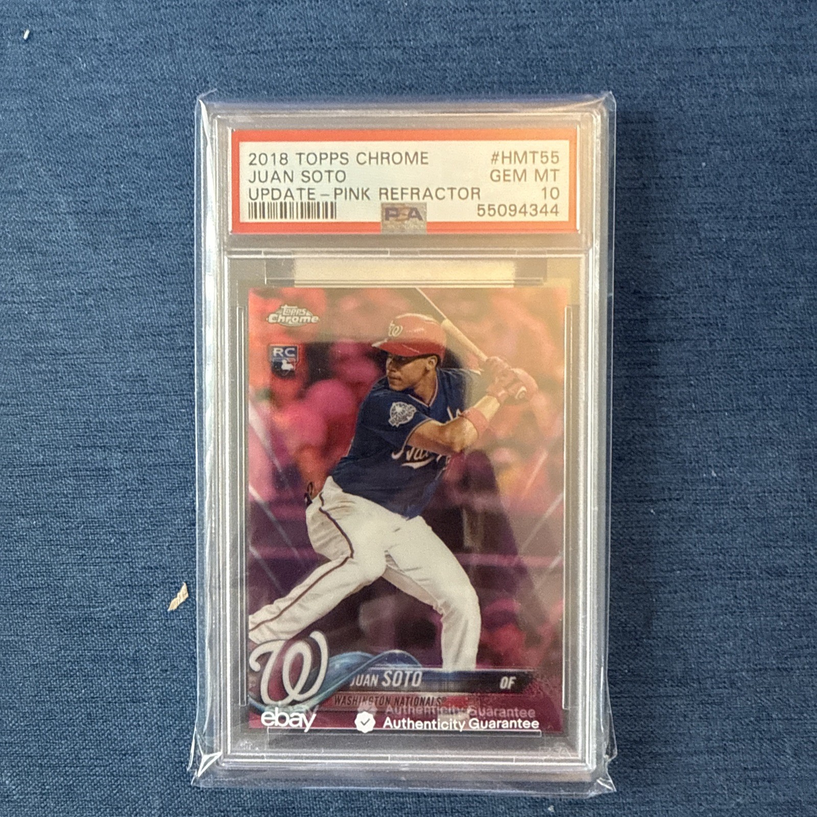 2018 Topps Chrome Update - Juan Soto #HMT55 Pink Refractor PSA 10  (RC) METS💥💥