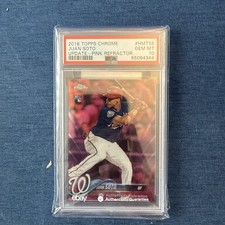 2018 Topps Chrome Update - Juan Soto #HMT55 Pink Refractor PSA 10  (RC) METS💥💥