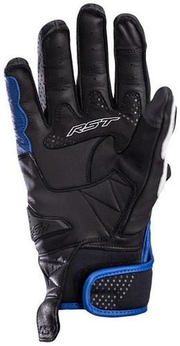 Guantes de moto de cuero para hombre RST Freestyle 2 CE negros/azules - Imagen 2 de 2