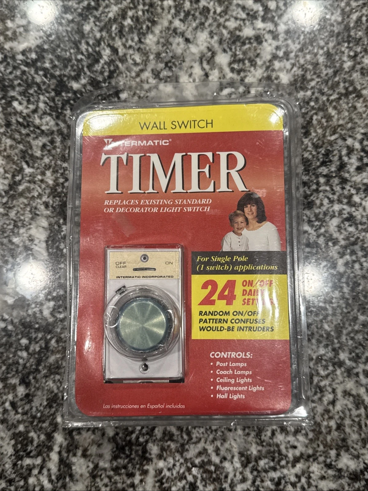 Intermatic Programmable Electronic Wall Switch Security Timer Model EJ341C