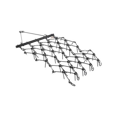 Drag Harrow, 4 ft x 5.6 ft Durable Chain Harrow with 80 Sharp Teeth, Suitable fo