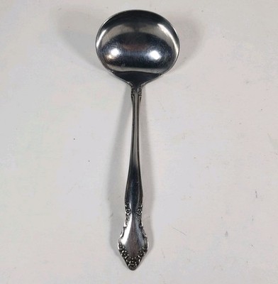 CONTINENTAL CSS7 GLOSSY STAINLESS FLATWARE FLORAL LADLE 