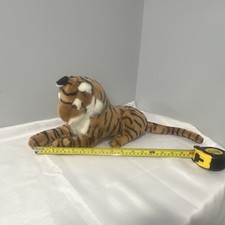 Medium Brown Black White Tiger Stuffed Animal Plush Toy 14-24 in
