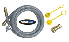 1/2" ID 3/4" ID Propane Natural Gas Supply Hose Generator Quick Connect LPG LP