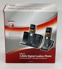 New Radio Shack 5.8GHz Digital Cordless Phone Caller ID Answering System 43-169