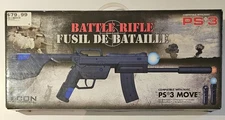 ICON PS3 BATTLE RIFLE - Playstation 3 MOVE - Gun Attachment w/ Manual - Complete