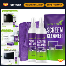 Screen Cleaner Spray 2 Pack - 16oz for TV, Car, Laptop  Computer Cleaning