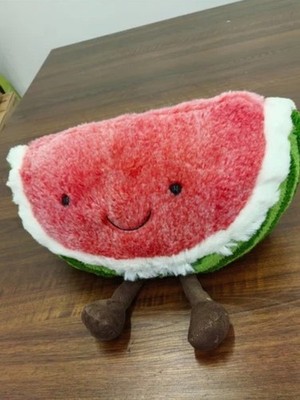 Jellycat Amuseables Watermelon 18 cm   Fun Plush Fruit Slice   New with Tags
