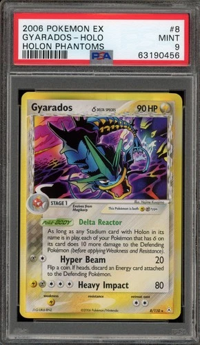 Pokemon Gyarados EX Holon Phantoms Holo Rare #8 PSA 9 Mint