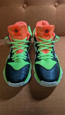 ADIDAS JAMES HARDEN STEPBACK BASKETBALL SPORT MEN SHOES BLACK/GREEN SZ 12