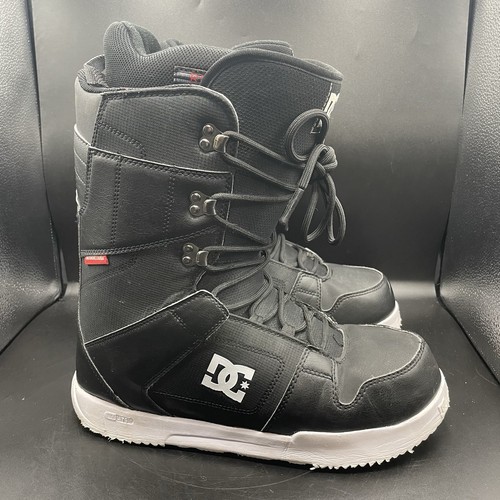 DC FOURTH MEN'S SNOWBOARD BOOTS SIZE 11 BLACK & WHITE ADY0200049