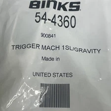 Binks,54-4360,Trigger Gravity Feed Trigger Mach 1SL/Gravity 900841