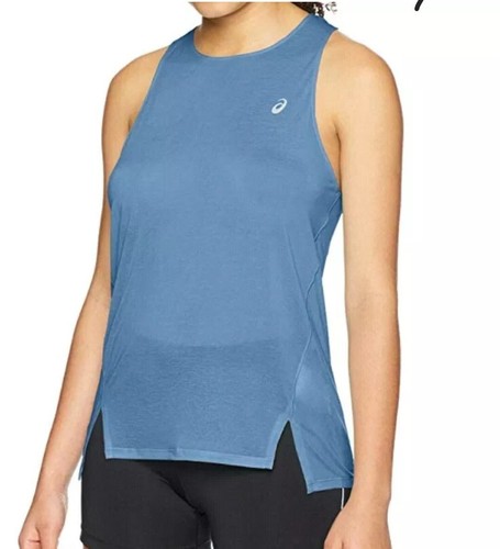 Asics NEW M Solid Tone Azure Women's Performance Racerback ASX Dry Tank Top $45