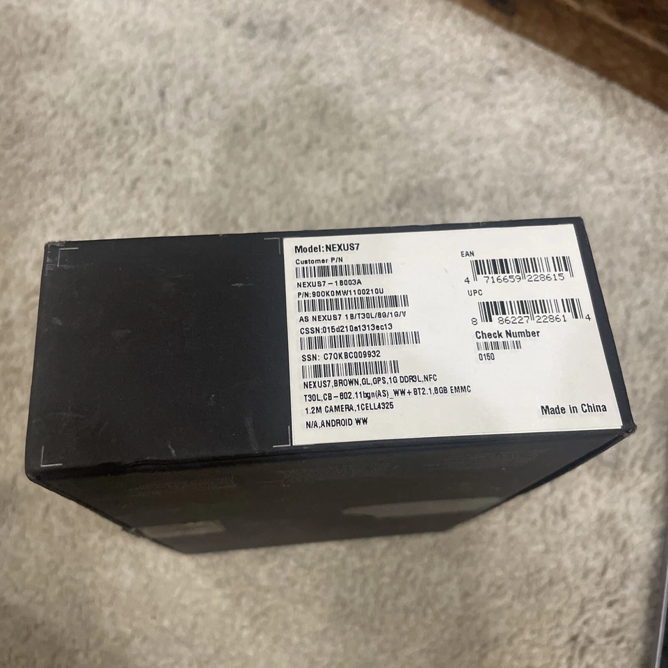 Asus Google Nexus 7 - Black. 2012 1st Generation - Image 4 of 4