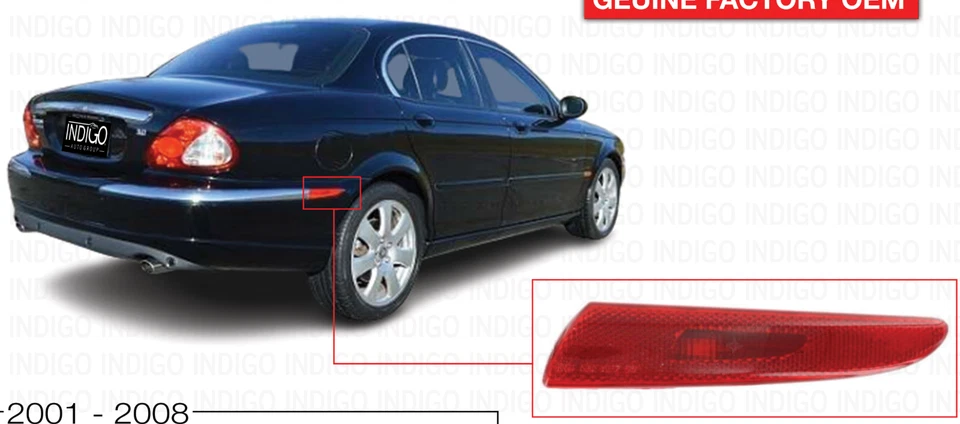 Jaguar X-Type Right Rear Passenger Side Marker Lamp 2001-2008 RED C2S1599 OEM - Image 2 of 3