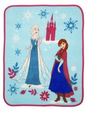 Disney Frozen Elsa  Anna Silky Soft Throw Blanket 40 X 50