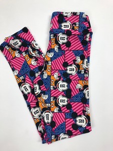 BNWT LuLaRoe Disney OS Leggings Mickey Mouse Party Mint One Size