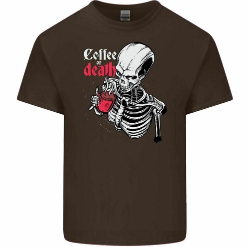 Café O Muerte Camiseta Divertida Para Hombre Calavera Esqueleto Segador - Imagen 3 de 31
