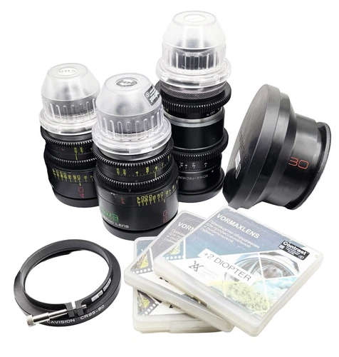 Kowa 2x Anamorphic Mirrorscope Rehoused 3-Lens Set w/30mm Adapter