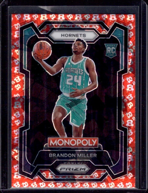 BRANDON MILLER 2023-24 Panini Prizm Monopoly Free Parking Prizms Rookie RC #15