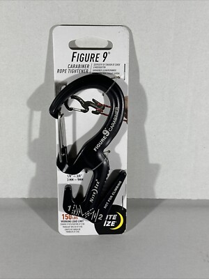 Nite Ize Figure 9 Carabiner Rope Tightener, Large - Black
