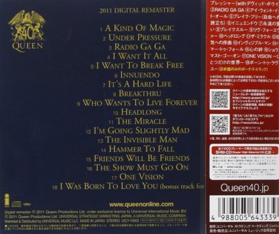 Queen Greatest Hits II Vol.2 SHM-CD 40th Anniversary with Japan