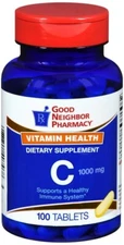 Good Neighbor Pharmacy Vitamin C 1000mg Tablets 100ct   ascorbic acid