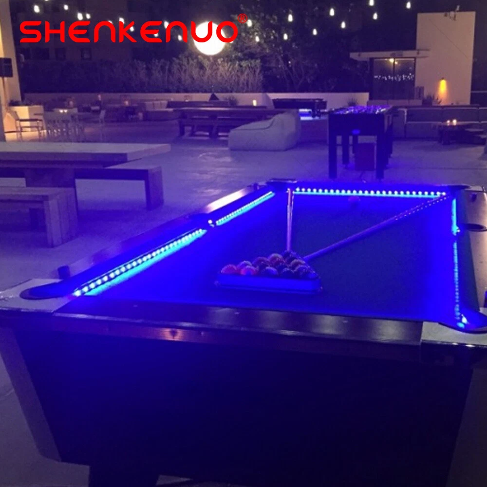 Blue pool store table light