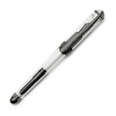 Pineider Avatar UR Demo Black Trim Clear Fountain Pen, Fine, New