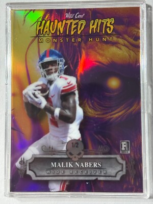   Malik Nabers Rookie Card 2024 Haunted Hits Zombie 1/2   NY Giants  