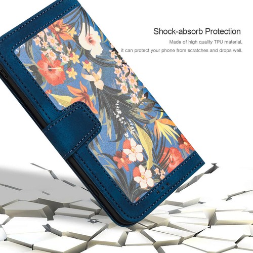 Crossbody Card Wallet Flower Phone Case For iPhone 11 12 13 14 15 Pro Max XR XS - Picture 36 of 60