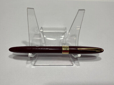 SHEAFFER'S BURGUNDY VALIANT GFT 14K NIB TOUCH DOWN FILLER WD FOUNTAIN PEN 