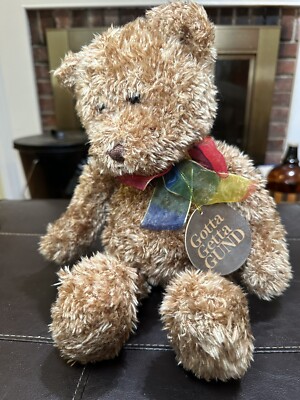 Gund Bearessence Teddy Bear Brown 16''  #4890 Stuffed Animal Gotta Getta GUND